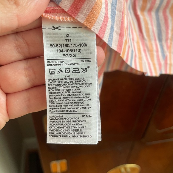 NWT GAP Shoulder Tie Tank Top in Pastel - Size XL - Picture 5 of 5